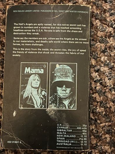 Hells Angels on My Mind Guardian Angels Wheels of Rage Alex R Stuart The Outlaws Hells Angels 1st Print Paperback Book