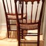 Pair of Edwardian Banister Back Chairs - Stunning! Image 4