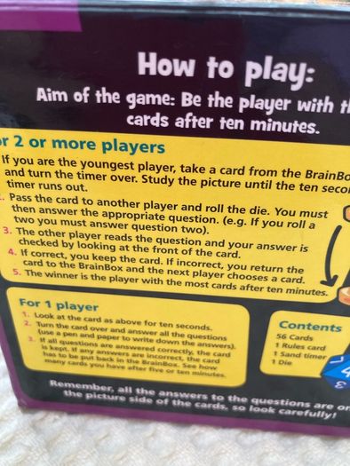 Brain Box Game . World History