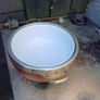 Antique Oak & Silver Plated Salad Bowl Image 9