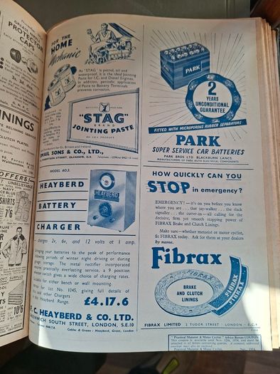 Old Heavy Practical Motorist and Motor Cyclist Repair Book Lots of Old Advertisements, postage available or collection