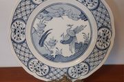 Fabulous Antique Blue and White 9 Inch Breakfast Plate By Furnivals Limited, in the Popular "Old Chelsea" Pattern Circa 1915+