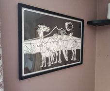 Cesar Manrique Framed Art Print Camellos en la noche 1977