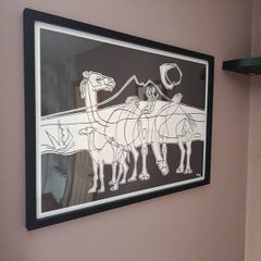 Cesar Manrique Framed Art Print Camellos en la noche 1977