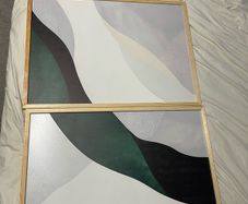 !NEW! Set Of 3 Large Japandy Style Picture Frames