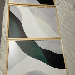 !NEW! Set Of 3 Large Japandy Style Picture Frames