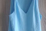 New blue top with knot Fits size 6 8 10