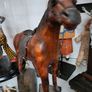 Vintage Leather Horse Image 4