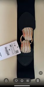 Zara waist belt with jewel detailing