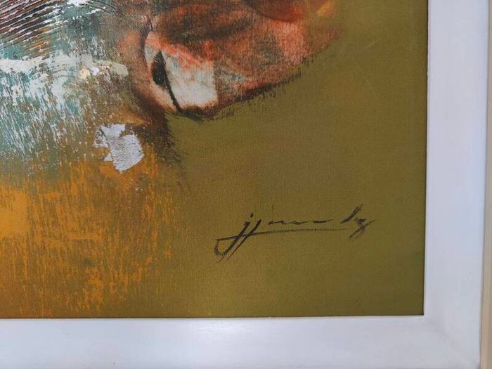 Authentic oil on canvas painting