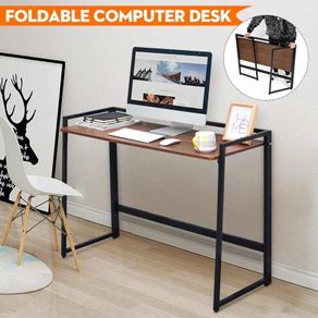 _Modern Computer Desk Office Desk Wooden Writing Table