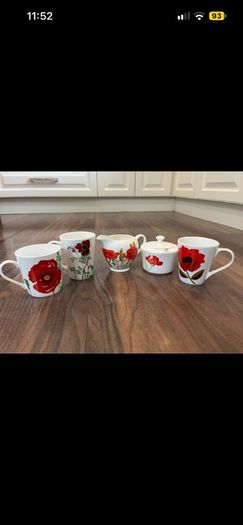 A Collection of Poppy Themed Ceramics