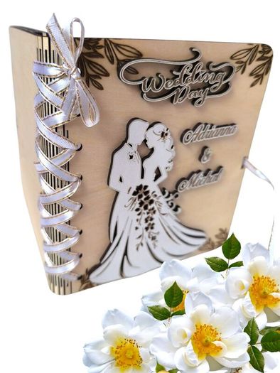 Wedding Gift Card, Personalised Wedding Card, Wooden Wedding Card With Space For Money A Wedding Card that Stays in the Heart Forever