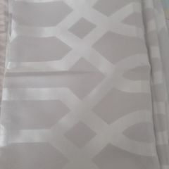 As new Double duvet cover and pillow cases .Taupe /Beigh colour  with  cream /silver  pattern ..Satiny material on the front and cotton on the back .Also double beigh sheet and pillow cases .Only used on a spare bed and washes great dont need to iron  it 