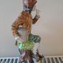 Vintage boy with bird figurine Capodimonte style Image 4