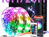 LED Strip Light 10M/20M Led Lights Smart Bluetooth App Control Music Sync Mode Flexible Led Lights for Bedroom Kitchen Gaming Room 10 Meters Roll(Energy Class A++)