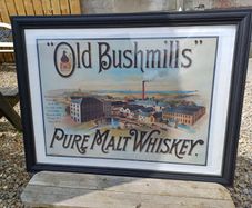 Large Vintage Old Bushmills Picture
