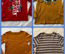 4 x Long sleeve T-shirt Age 6-7