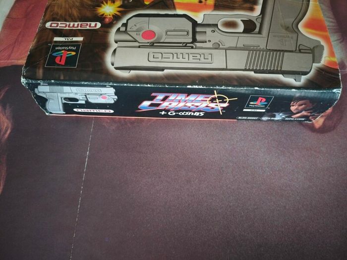 vintage Time Crisis + G-Con 45 Light Gun Big Box Bundle for the original PlayStation (PS1)
