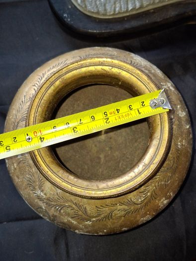 Antique Brass Lota Holy Water Pot, features intricate hand-etched foliage engravings, Postage Available or Collection