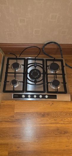 siemens 5-burner stainless steel gas hob