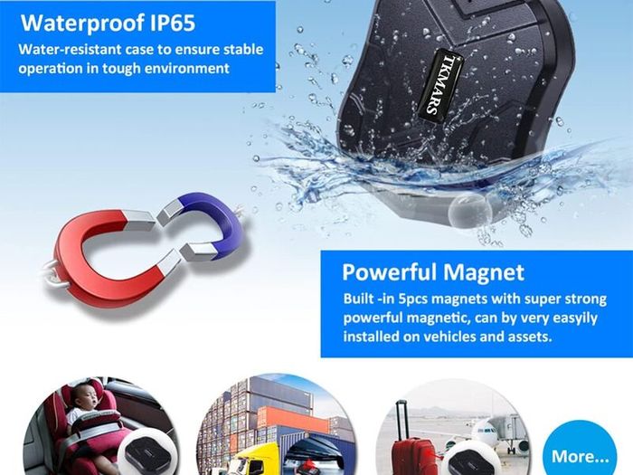 Car GPS Tracker with 160-Day Standby Time"