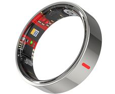 Premium Silver Smart Ring (Size 12) - Titanium Health & Sleep Tracker