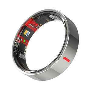 Premium Silver Smart Ring (Size 12) - Titanium Health & Sleep Tracker