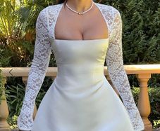 Ivory mini dress