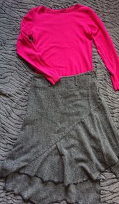 Long Grey ZOE Skirt  Size 10