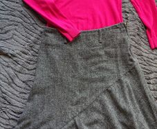 Long Grey ZOE Skirt  Size 10