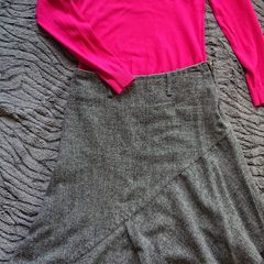 Long Grey ZOE Skirt  Size 10