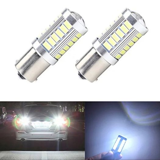 x2 LED p21w reverse bulbs