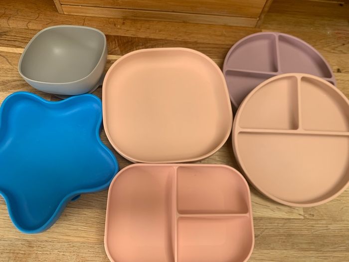 Kids silicon suction plates