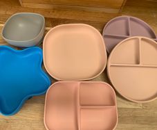 Kids silicon suction plates