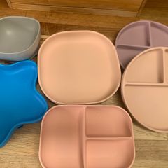Kids silicon suction plates