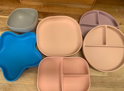 Kids silicon suction plates