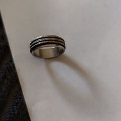 Modern Stainless Steel / Titanium Unisex Spinner Ring