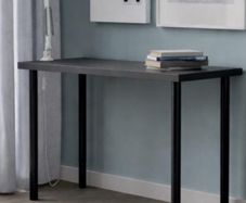 Office Desk 120x60 dark grey with adjustable legs