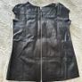 Allsaints Black 100% Leather Top UK 8 Image 2