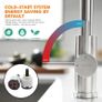 Kitchen Sink Taps Mixer with Single Lever High Arc 360 Swivel, Stainless Steel Kitchen Mixer Taps 1 hole with Chrome Finish, Classic Design[Energy Class A+] Image 9