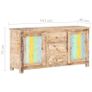 Sideboard 151x40x75 cm Rough Acacia Wood Image 7