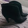 Black Suede Ankle Boots  Size 5 Image 2
