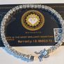 Rhodium Plated Sterling Silver Moissanite Tennis Bracelet Image 2