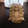 Antique Rococo brass letter holder Image 2