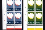 1972 Ireland Patriot Dead Commemorative Stamp 4p Plate 121 &amp; 6p Plate 111 Mint Never Hinged (MNH)