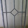 Antique Stunning Leaded Stained Glass Window Art  40,5" x 9" Image 6
