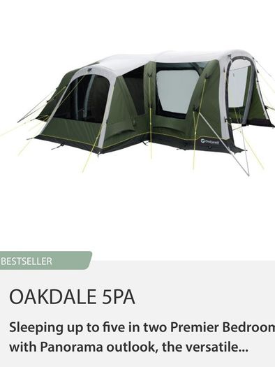 Outwell Air Beam and Pole Tents @ Jonscamping