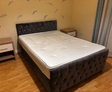 Black Velvet Bed Frame (Double)