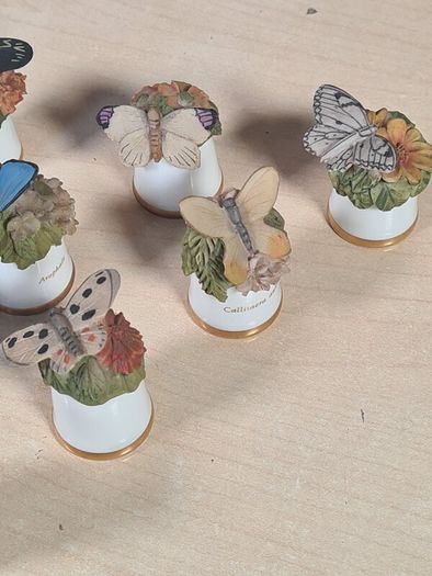 Scotland Direct Butterfly thimble set collection x 15 Sutherland England vintage